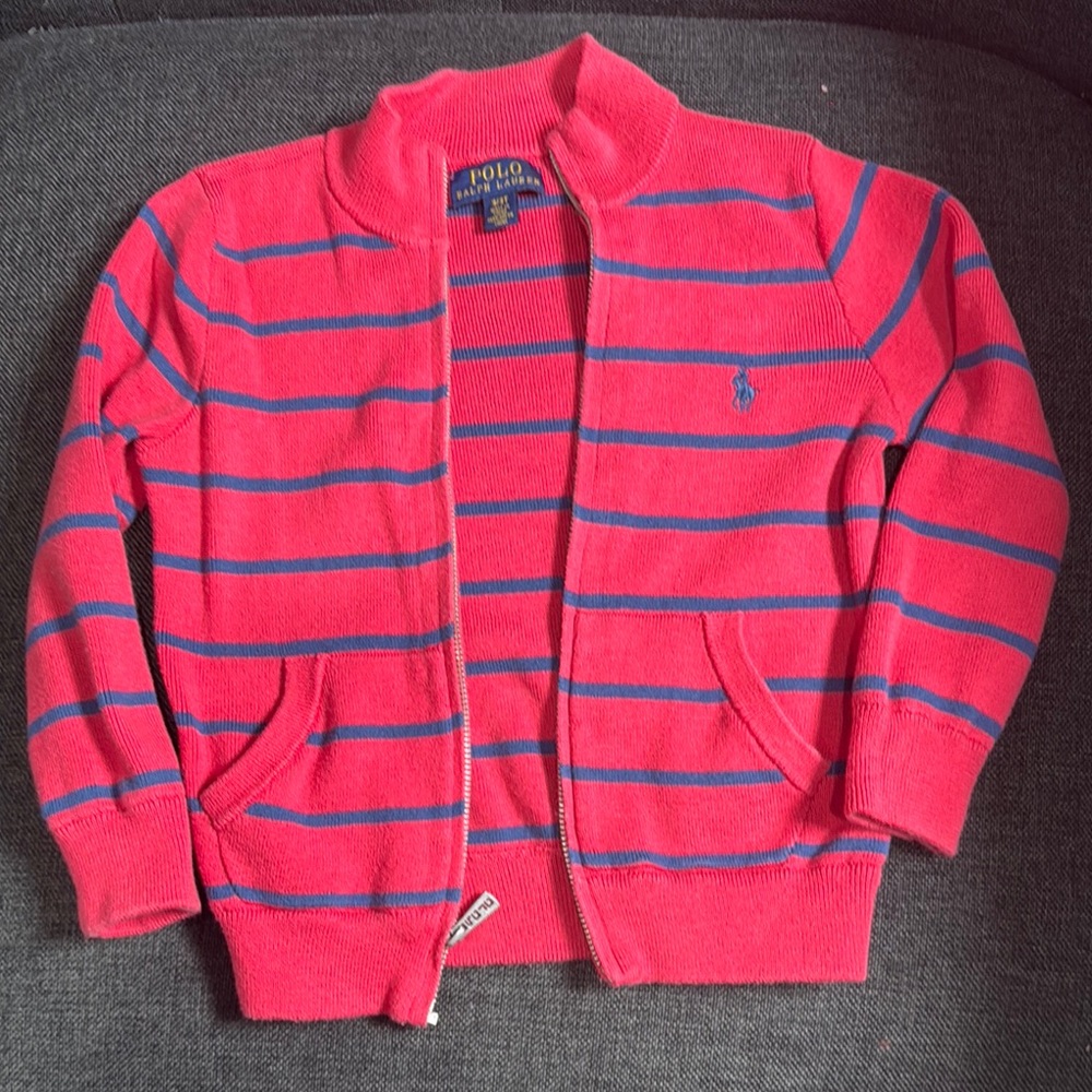 Polo by Ralph Lauren Kids Red Striped Sweater